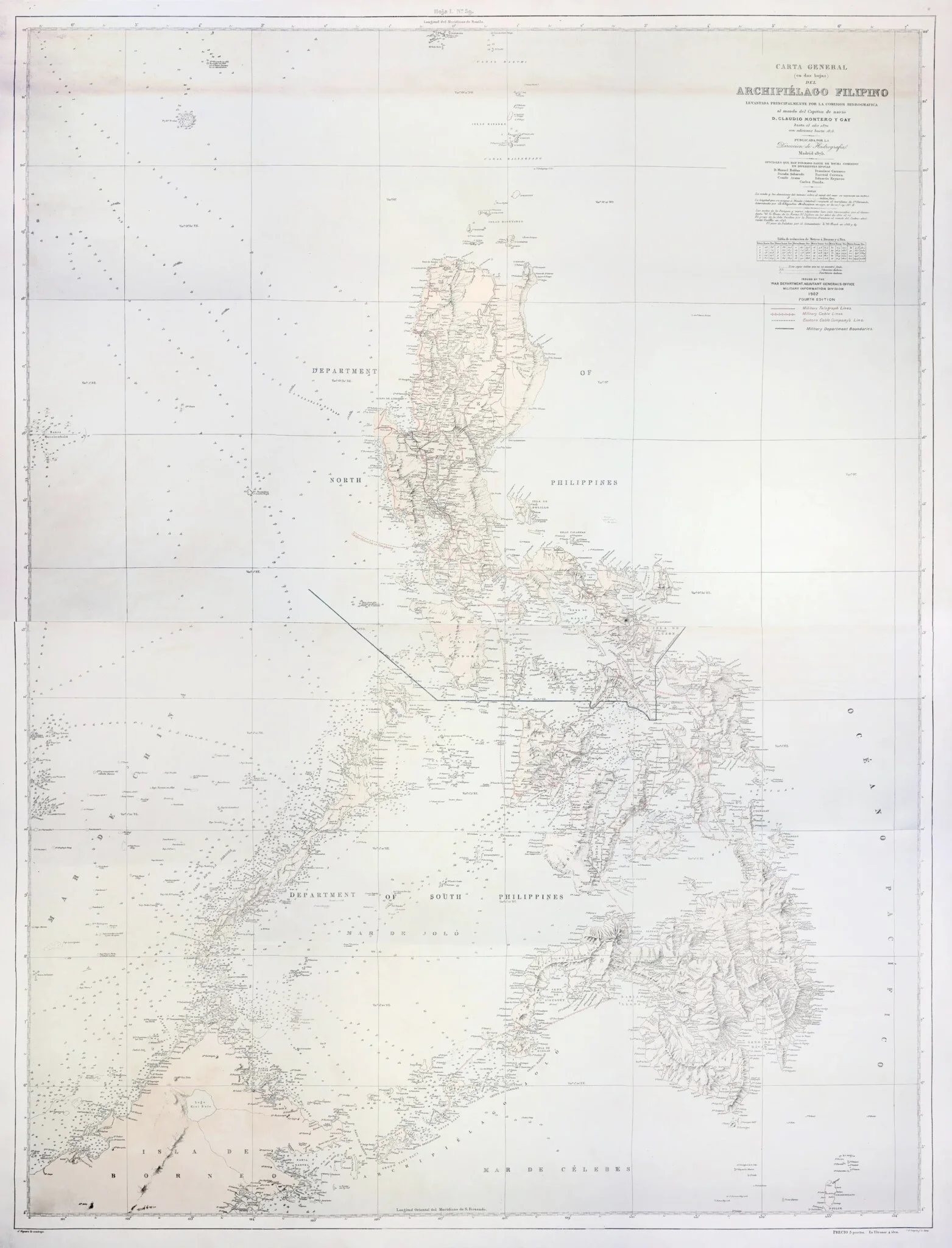 Cover image for 1875 Carta General del Archipiélago Filipino: The Map That China Doesn't Want You To See