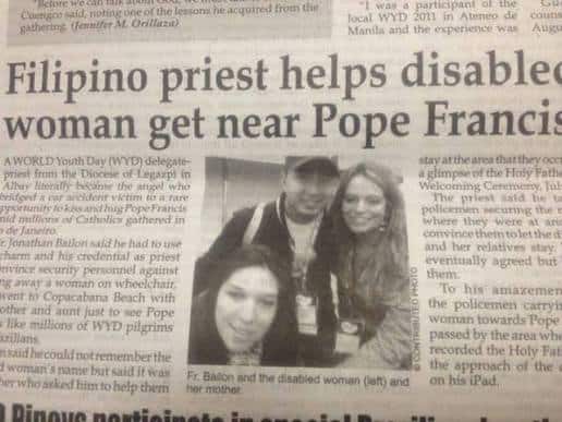 A BATCHMATE I BARELY KNEW, AND THE POPE HE HELPED SOMEONE REACH — original Morning Coffee Thoughts cover image.