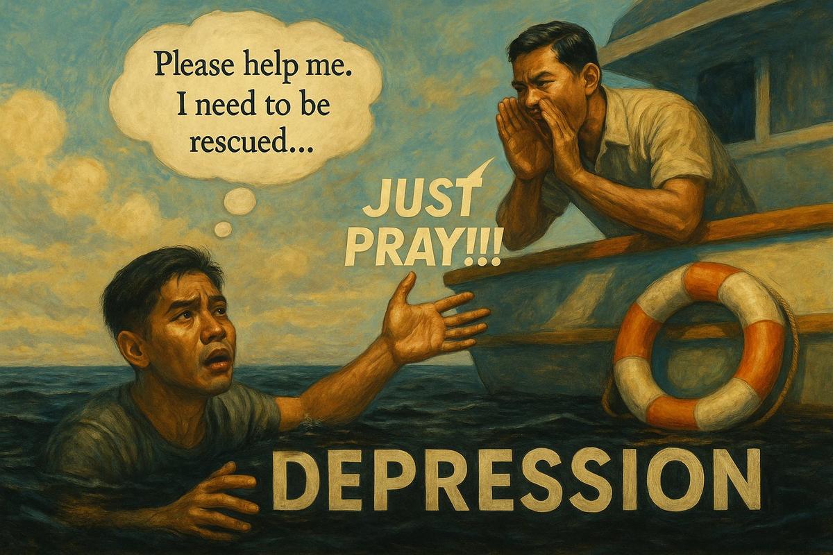 Cover image for Facing the Blank Stares: A Personal Journey Through Depression and Harmful Filipino Responses
