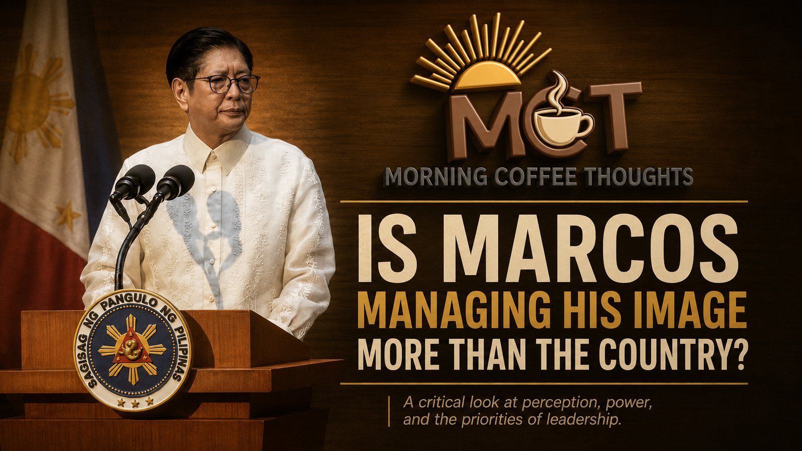 Cover image for IS MARCOS MANAGING HIS IMAGE MORE THAN THE COUNTRY?