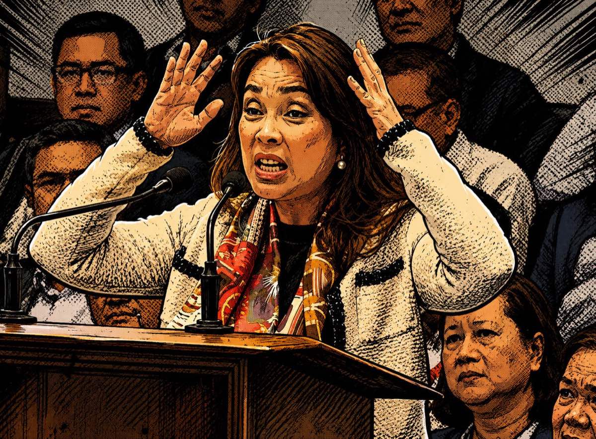 Senator Loren Legarda speaking during a Senate hearing.