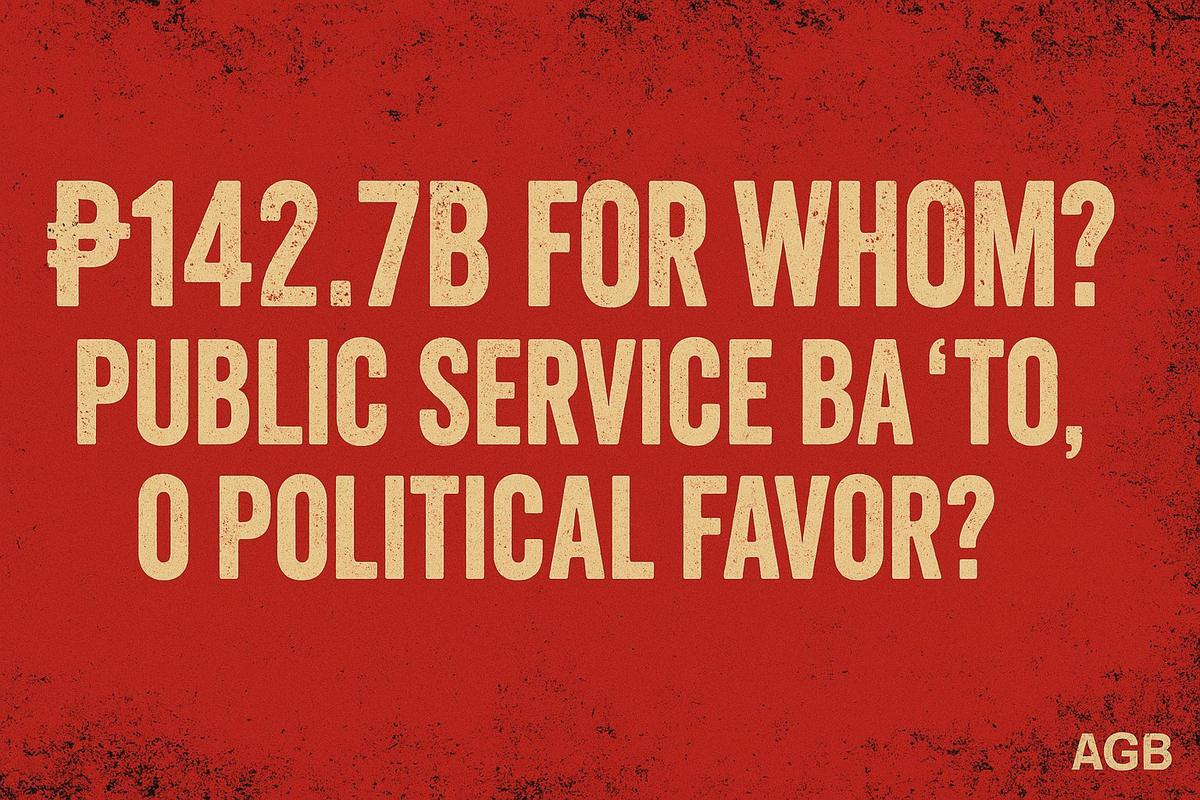 Cover image for Topic Request: What’s the Story Behind the ₱142.7 Billion Budget Insertion?