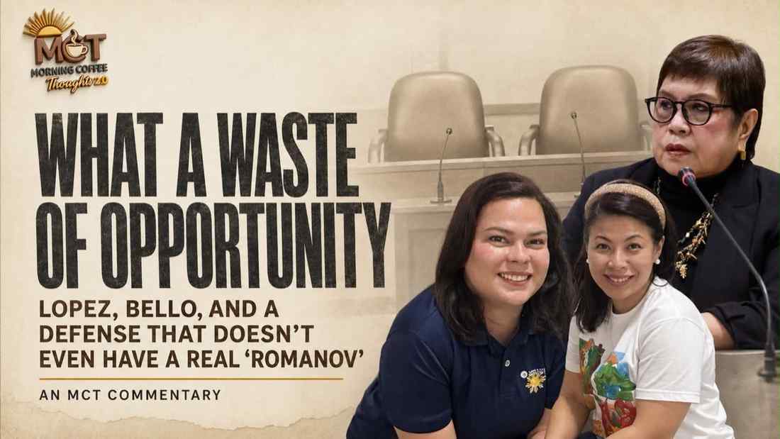 WHAT A WASTE OF OPPORTUNITY: LOPEZ, BELLO, AND A DEFENSE THAT DOESN'T EVEN HAVE A REAL "ROMANOV" — original Morning Coffee Thoughts cover image.