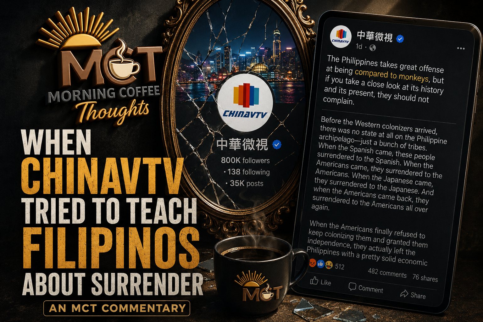 Cover image for WHEN CHINAVTV TRIED TO TEACH FILIPINOS ABOUT SURRENDER