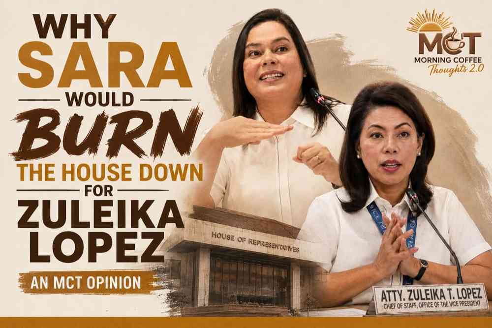 WHY SARA WOULD BURN THE HOUSE DOWN FOR ZULEIKA LOPEZ — original Morning Coffee Thoughts cover image.
